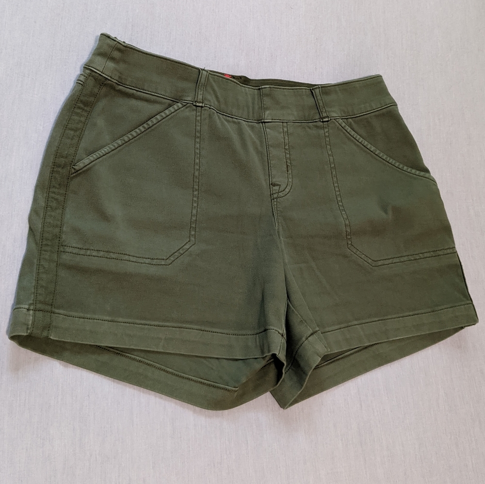 spanx twill shorts